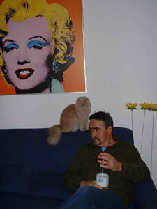 Wladik, talking to Johnny and Marilyn